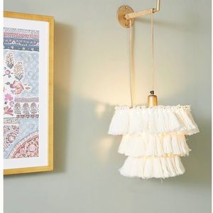 Anthropologie Fela Tasseled Sconce